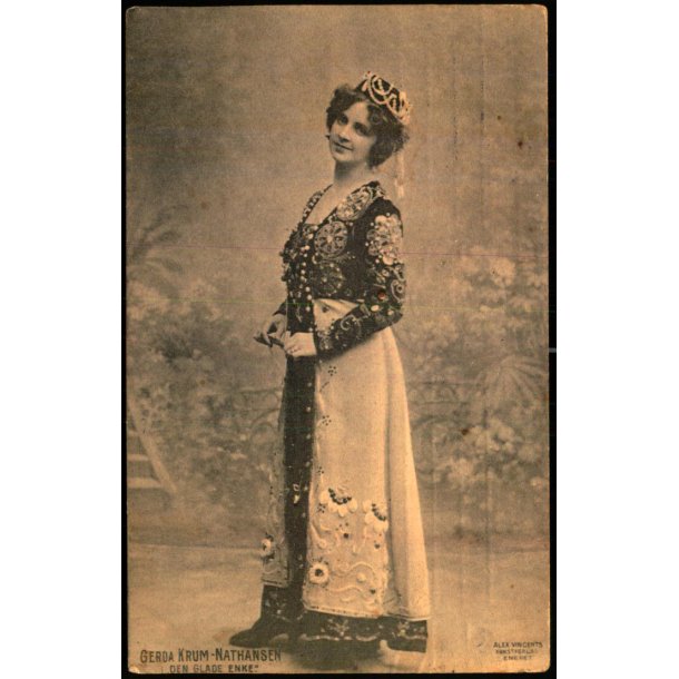 Gerda Krum-Nathansen i Den glade Enke  - Alex Vincent 1355 - Brugt