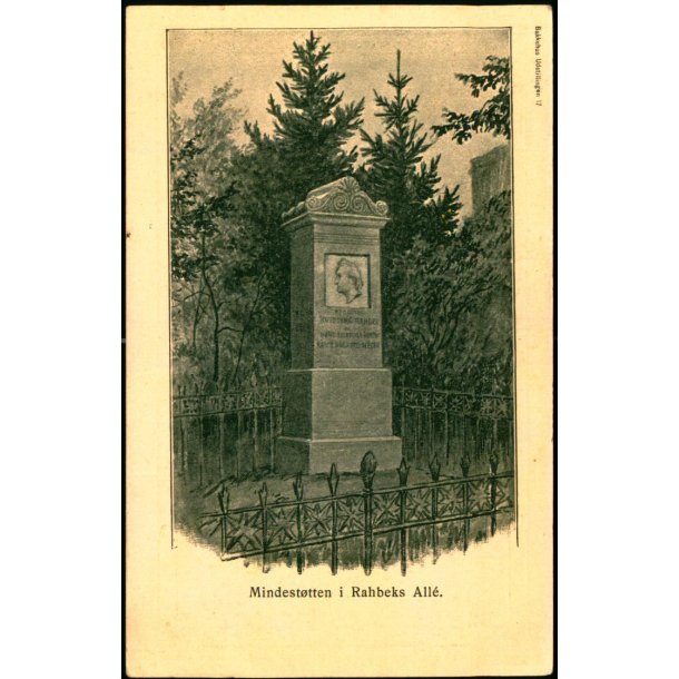 Mindest�tten i Rahbeks Alle - Bakkehus Udstilling 17 