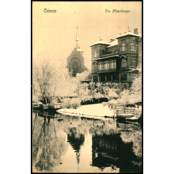 Odense - Fra Albanibroen - Warburgs Kunstforlag 172 - Ubrugt