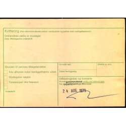 Adressekort fra Kbenhavn 5 - 10 Kr.  Rigsvben - Berigtigelseskort 118 - Eftertorto 10,00