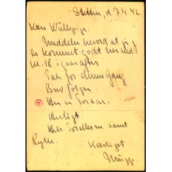 Luftpost  Censurpostkort fra Tyskland  7 - 4 - 42 - Til Kgs. Lyngby