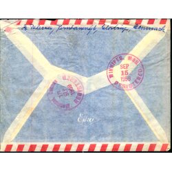 Luftpost RekommanderetBrev fra Danmark til Danish Nato Trainee - Canada - 12 - 9 - 59 - Med indhold.