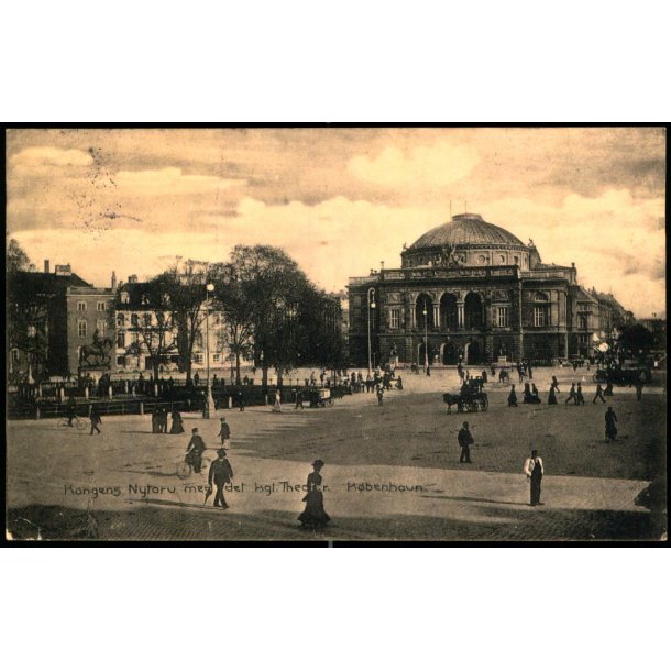 Kongens Nytorv med det Kgl. Theater - K�benhavn - Dansk Lystrykkeri 782