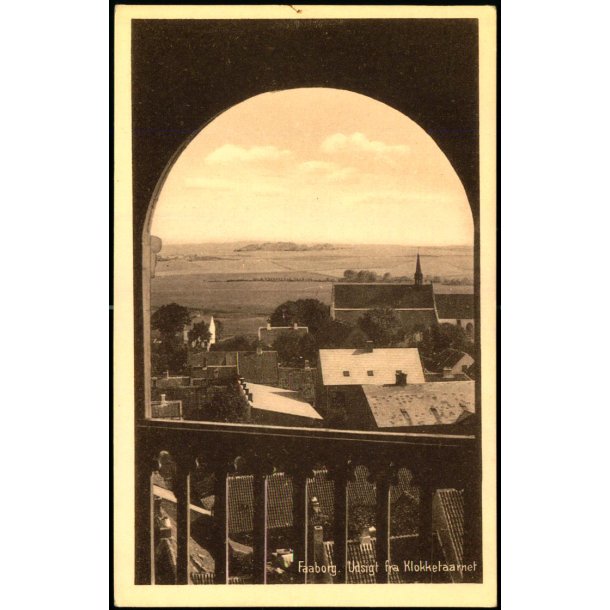 Faaborg - Udsigt fra Klokketaarnet - F.C. Alstr�ms Bogh. 26522 - Ubrugt