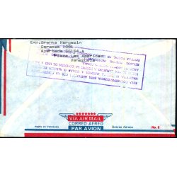 Luftpost Brev fra Venezuela til Danmark  23 - 4 - 81