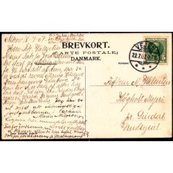 Askov H�jskole set fra Kirken - Jens Arnum  u/n - Brugt