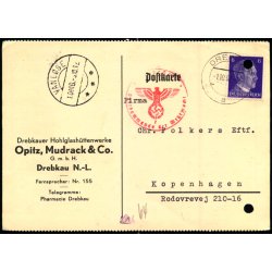 Censurpostkort fra Tyskland  1 - 10 - 42 - Til Kbenhavn