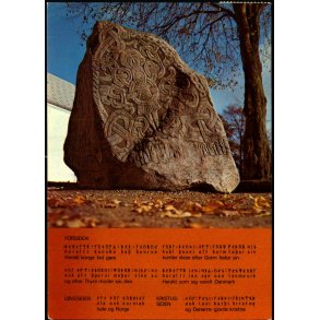 Kristussiden p� den store Jellingesten - Jelling Bogtryk u/n - Brugt