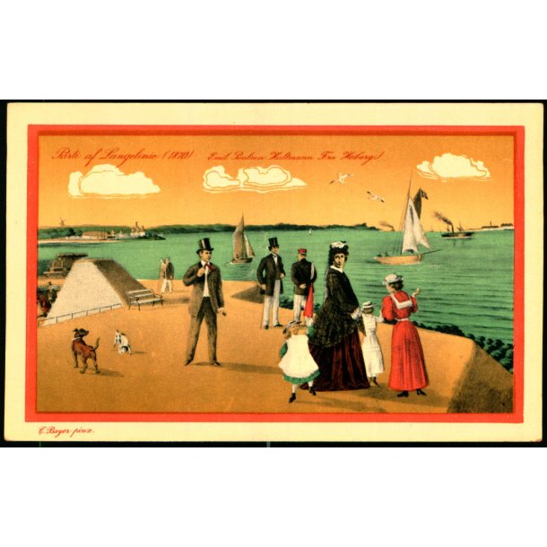 C. Bayer -Parti af Langelinie -(1870) - Emil Poulsen Hultmann - Fru Heilberg - Alex Vincent 292/31
