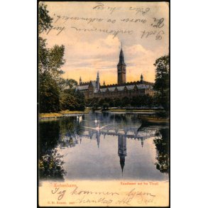 Kbenhavn - Raadhuset set fra Tivoli - C. St. 5067 - Brugt