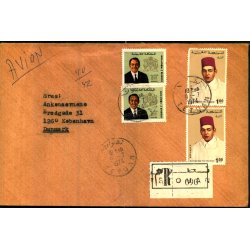 Luftpost Rekommanderet Brev fra Maroco til Danmark - 9 - 7 - 74