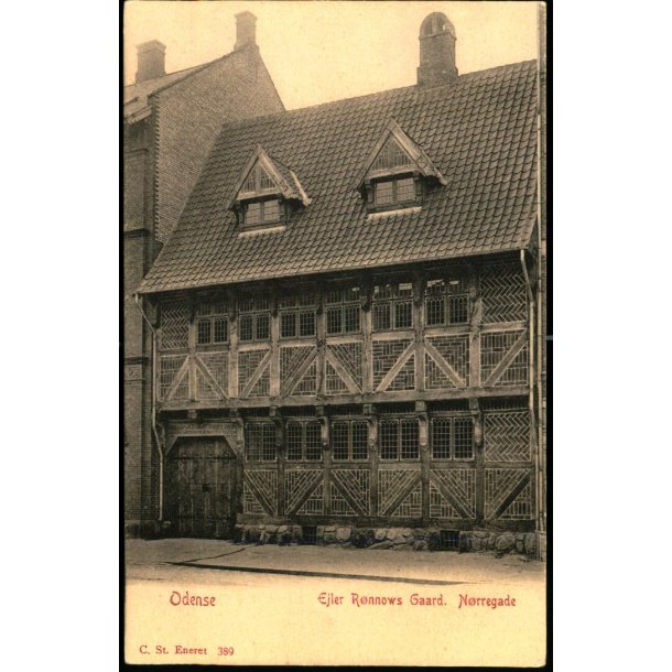Odense - Ejler R�nnows Gaard - N�rregade - C. St. 389 - Ubrugt