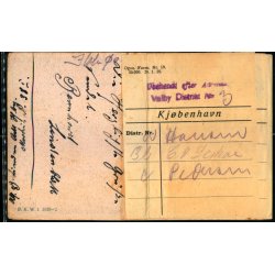 Postkort fra Hamburg 19 - 12 - 20   - Til ster Alle 20 - Ubekendt efter Adressen Valby - 