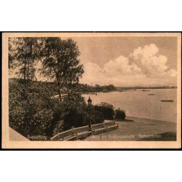 Svendborg - Udsigt fra Christiansminde Restauranten - Skandinavisk Repruduktion. u/n - Brugt
