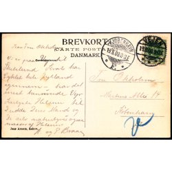 Askov H�jskole set fra Kirken - Jens Arnum  u/n - Brugt