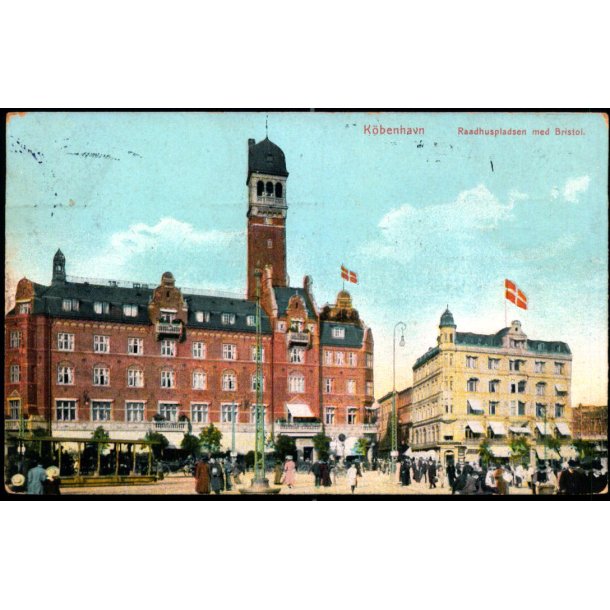 Kbenhavn - Raadhuspladsen med Bristol,- u/n