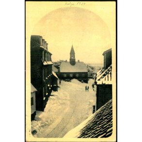 Ebeltoft Raadhus i Sne - E. Frier u/n - Brugt