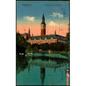 Kbenhavn - Raadhuset set fra Tivoli - u/n - Brugt