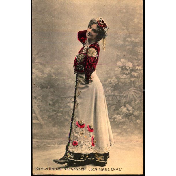 Gerda Krum - Nathansen i Den glade Enke  - Alex Vincent 1350 - Ubrugt