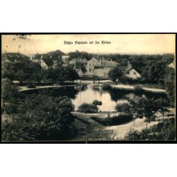 Askov H�jskole set fra Kirken - Jens Arnum  u/n - Brugt