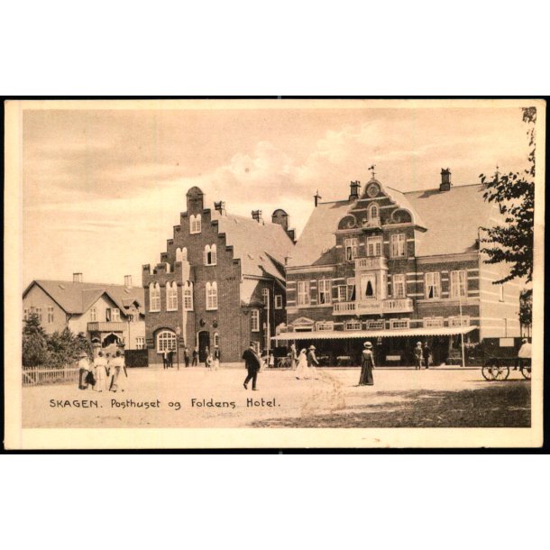 Skagen - Posthuset og Foldens Hotel -  Skagen Kortforlag 24179 - Ubrugt