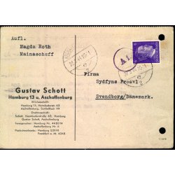Censurpostkort fra Tyskland  22 - 3 - 44 - Til Svendborg