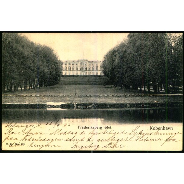 Kbenhavn - Frederiksberg Slot - C.R. 113 - Brugt