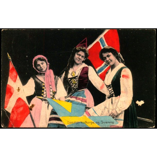 Folkedragter - Danmark - Norge - Sverige - Stender 12786 - Brugt