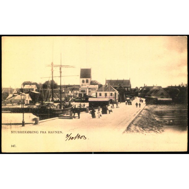 Stubbek�bing - Fra Havnen - 147 - Ubrugt