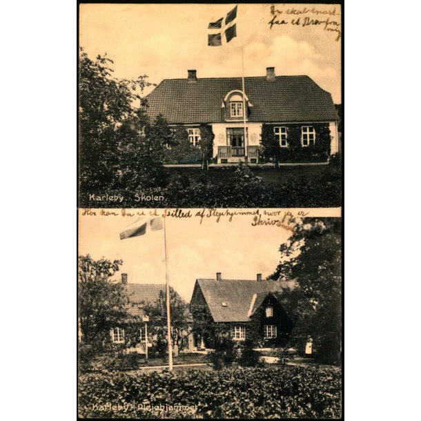 Karleby - Skolen - Plejehjemmet - Mackeprangs Bogh. 17218 - Brugt