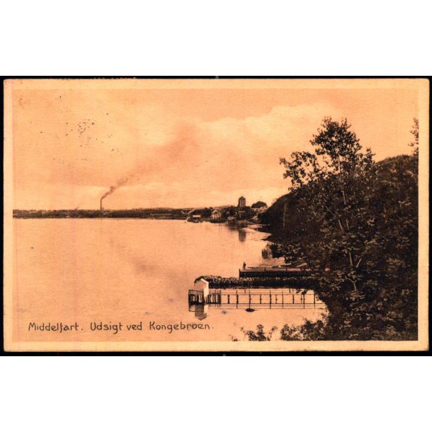 Middelfart - Udsigt mod Kongebroen - Stender  33327 - Brugt