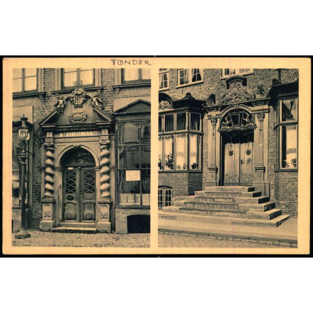 Tondern - Alte Haust�ren - J.A. B�dewadt 1909 - Ubrugt