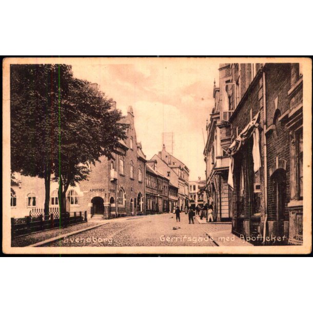 Svendborg - Gerritsgade med Apoteket - Stender 905 - Ubrugt