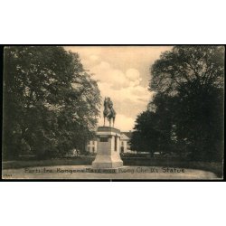  Parti fra Kongens Have med Kong Chr. IXs Statue - 1267