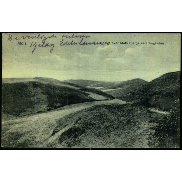 Mols -  Udsigt over Mols Bjerge ved Tinghulen - J.J.N. 121138 - Brugt