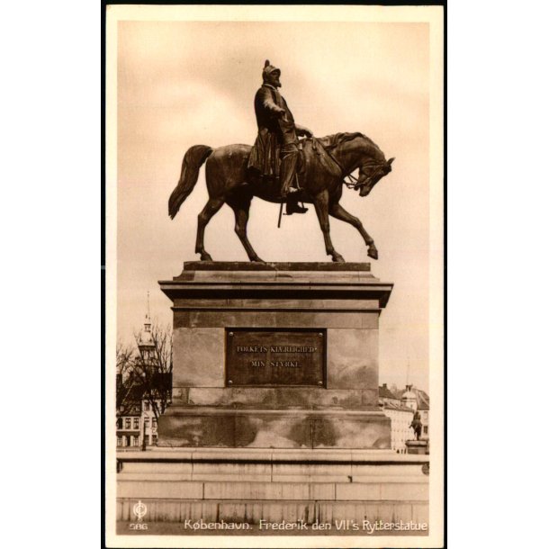 K�benhavn -  Frederik den VIIs Rytterstatue - Chr. Olsen 586