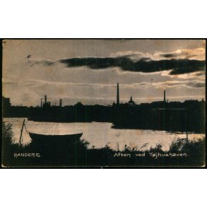 Randers - Aften ved T�jhushaven - Stender 16802 - Brugt