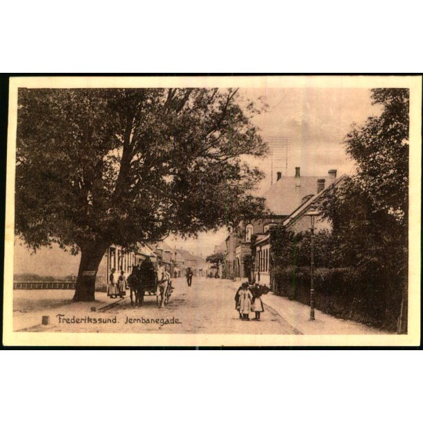 Frederikssund - Jernbanegade - K.V. Nielsen 6396 - Ubrugt