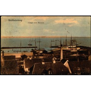 Stubbek�bing - Udsigt over Havnen - G. Bruuns Forlag Eneret u/n - Brugt