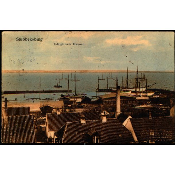 Stubbek�bing - Udsigt over Havnen - G. Bruuns Forlag Eneret u/n - Brugt