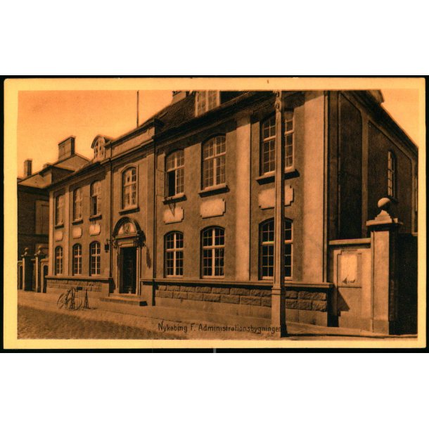Nyk�bing F. - Administrationsbygningen - V. Kristoffersens Bogh. 38918 - Ubrugt