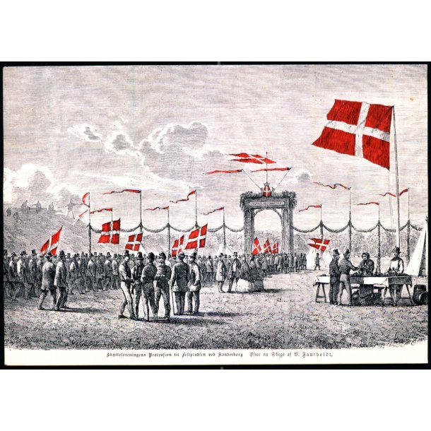 Skyttesforeningens Prossision til festpladsen ved S�nderborg - Skyttesagen u/n - Ubrugt