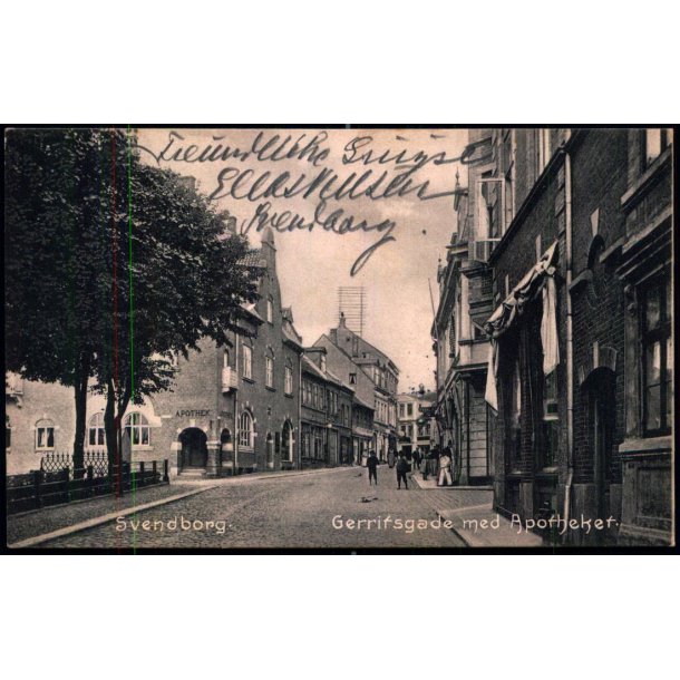 Svendborg - Gerritsgade med Apoteket - C. St. 905 - Brugt