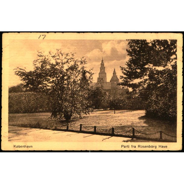 Kbenhavn - Parti fra Rosenborg Have - Antik-Serie 417