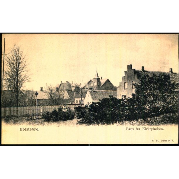 Holstebro - Parti fra Kirkepladsen - C. St. 1477 - Ubrugt