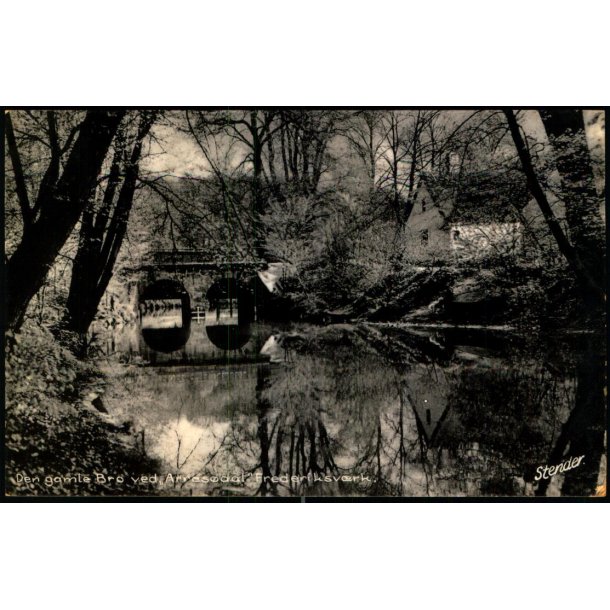 Den gamle Bro ved Arres�dal - Frederiksv�rk - Stender F. 33 K - Brugt