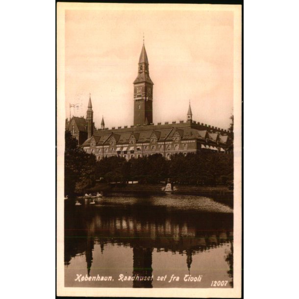 Kbenhavn - Raadhuset set fra Tivoli - 12007 - Brugt