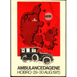 Ambulancedagene - Hobro 29-30 Aug. 1970 - Dansk Ballonpost u/n