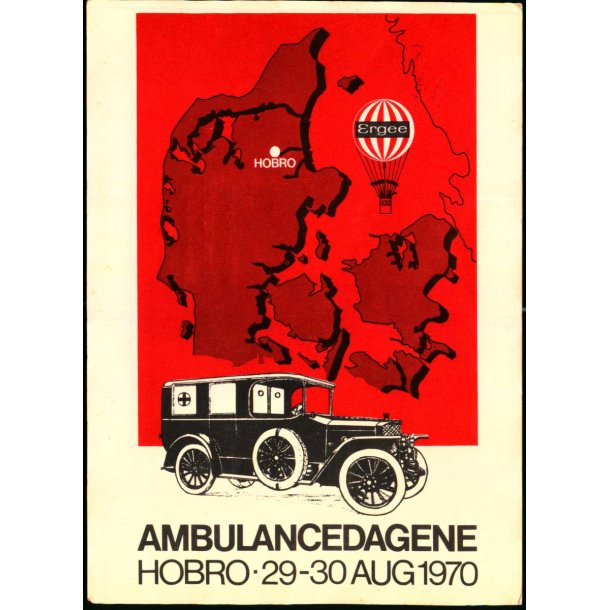 Ambulancedagene - Hobro 29-30 Aug. 1970 - Dansk Ballonpost u/n