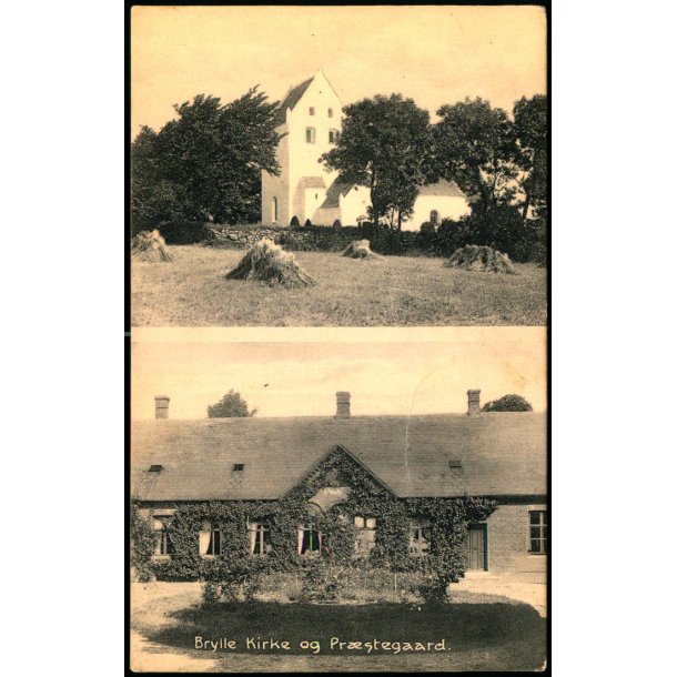 Brylle Kirke og Pr�stegaard - H. Schmidt 23254 - Brugt